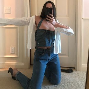 Vintage denim halter